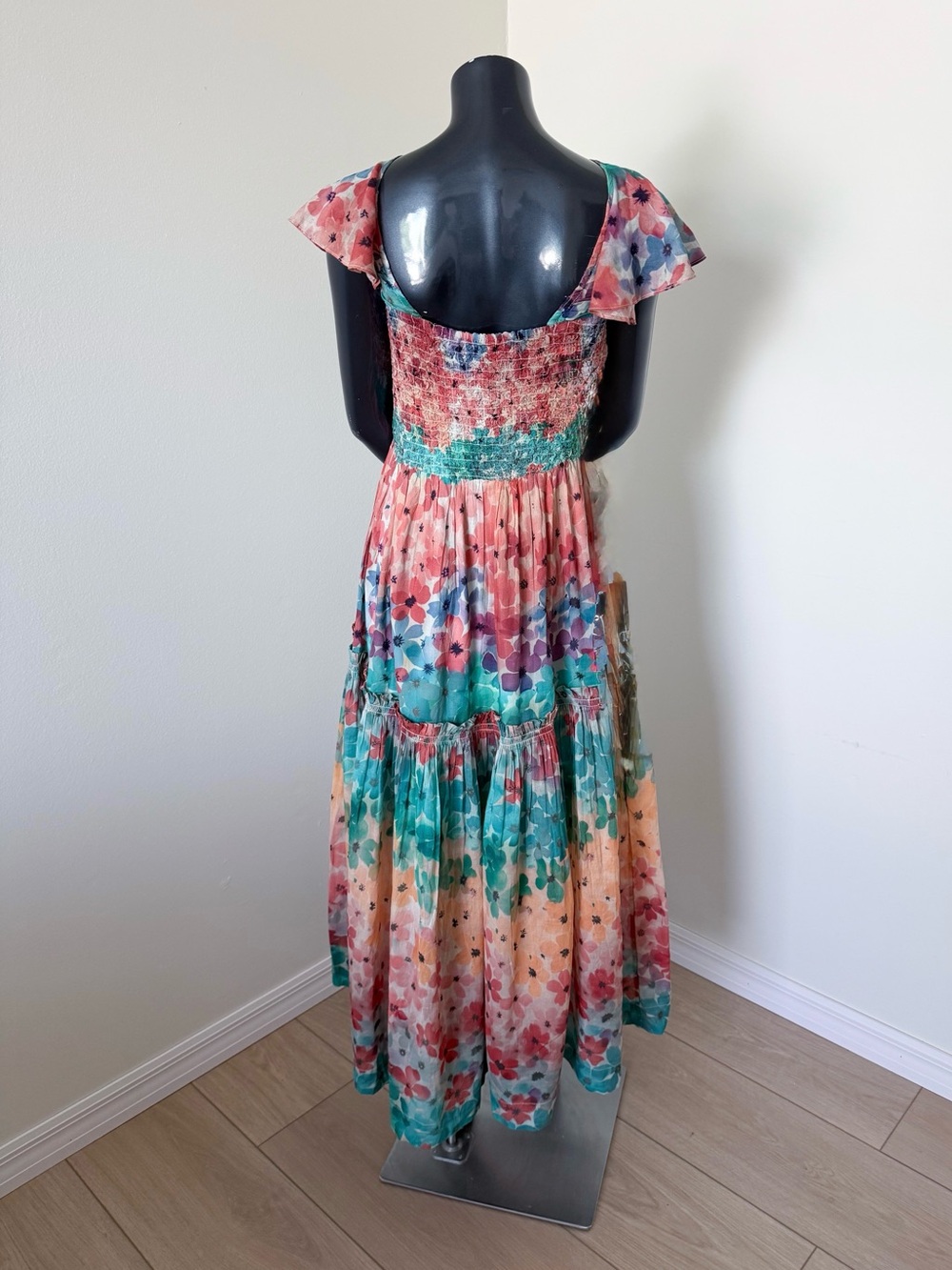 NWT Free People Sunshine Maxi Dress in Soft Tropic Combo Size Large MSRP $298 - Picture 4 of 12